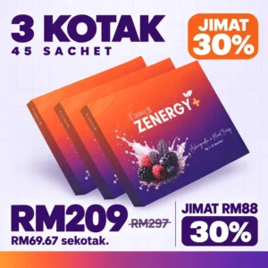 Pakej 3 kotak Zenergy+
